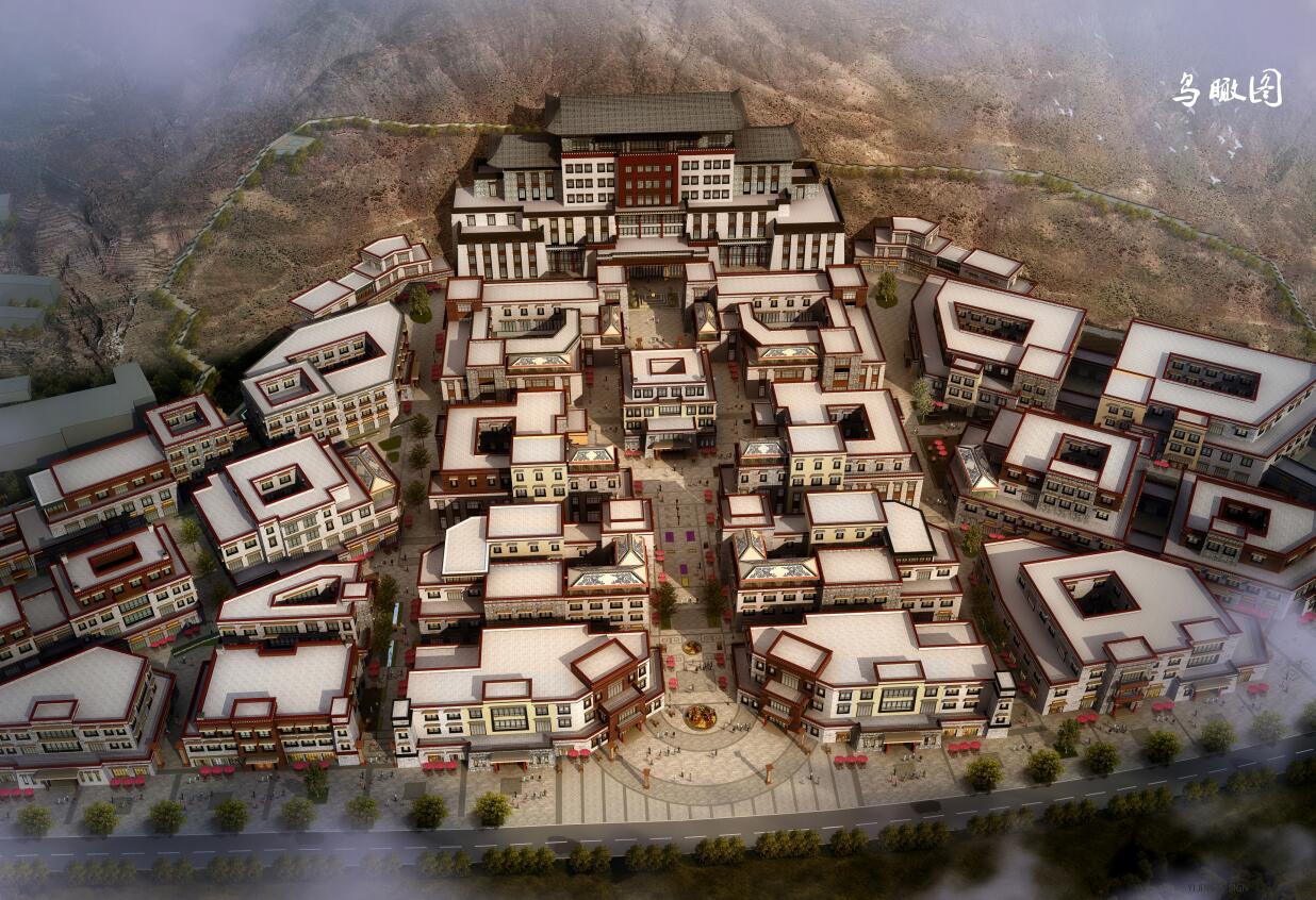  Construction of Historic Business Street at Mount Yaowang, Lhasa